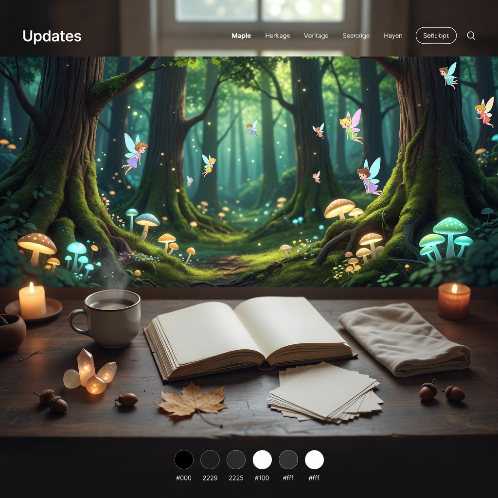 Forest update — new glowing mushroom symbols